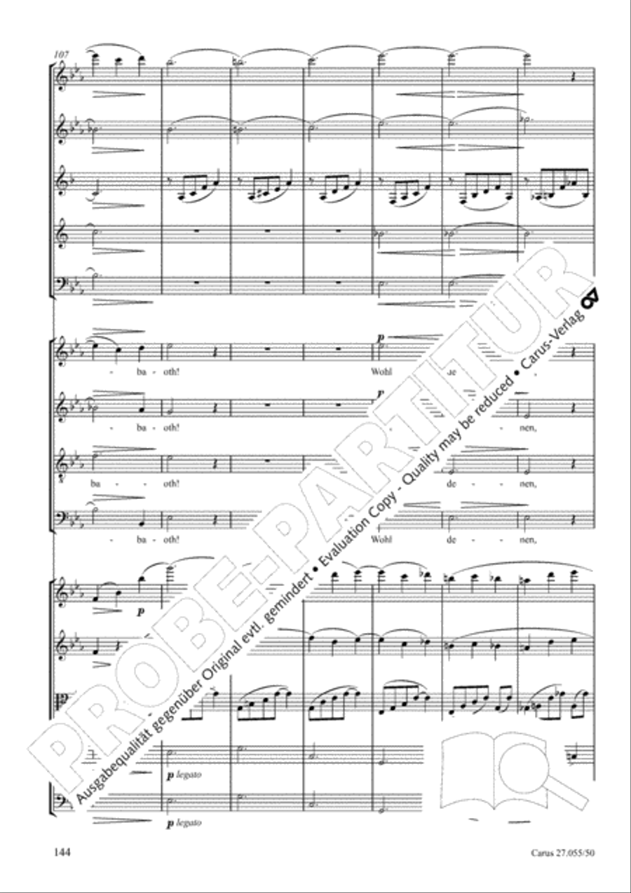 Ein Deutsches Requiem (German Requiem) 4-Part scores gallery preview page 151