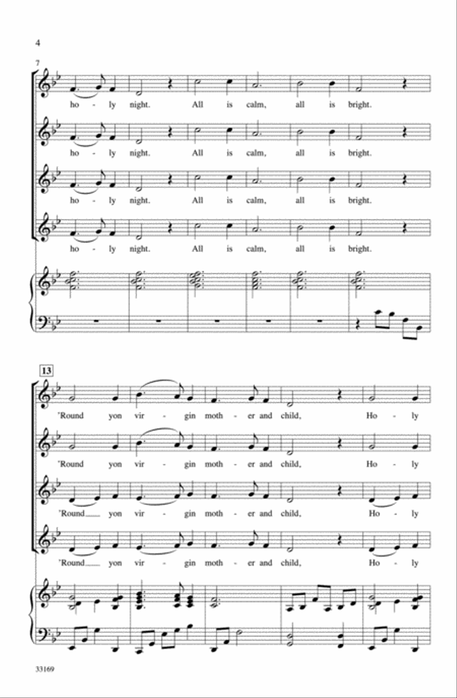 Silent Night Silent Night Women's Choir scores gallery preview page 3