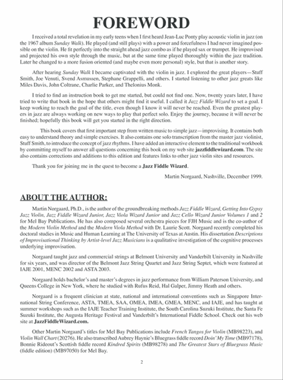 Jazz Fiddle Wizard Violin scores gallery preview page 3