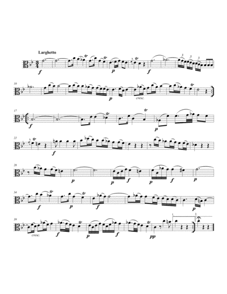 Wagenseil Quartet #3 for 2 Violas, Cello and Bass