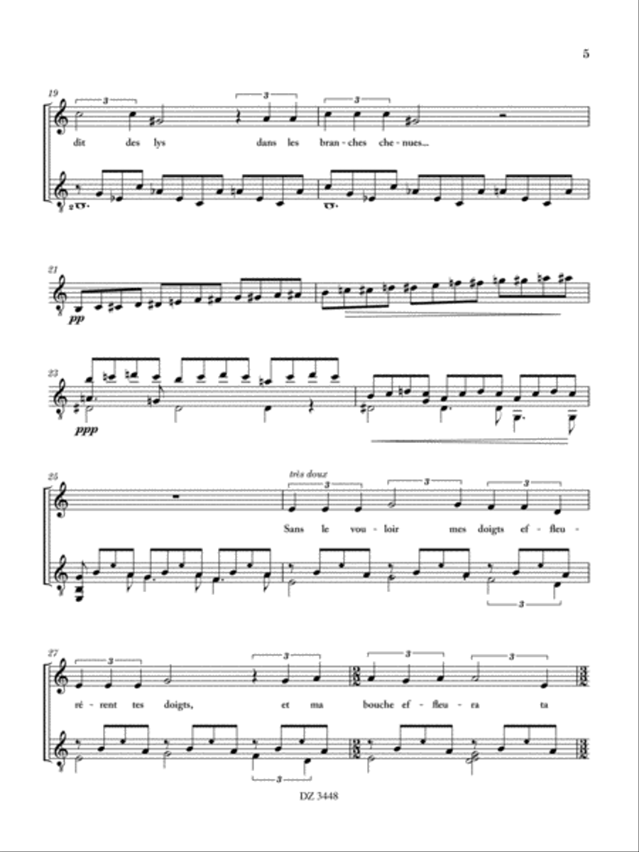 3 mélodies, vol. 2 3 mélodies, vol. 2 Classical Guitar scores gallery preview page 6