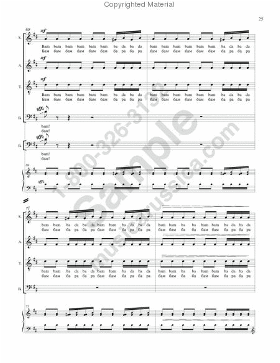 Magpie chatter ('Pushkin Wreath'-No.10) 4-Part scores gallery preview page 24