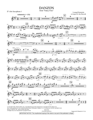 Danzon (from Fancy Free) - Eb Alto Saxophone 1