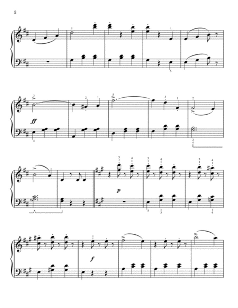 By The Beautiful Blue Danube [Classical version] (arr. Phillip Keveren) Easy Piano scores gallery preview page 2