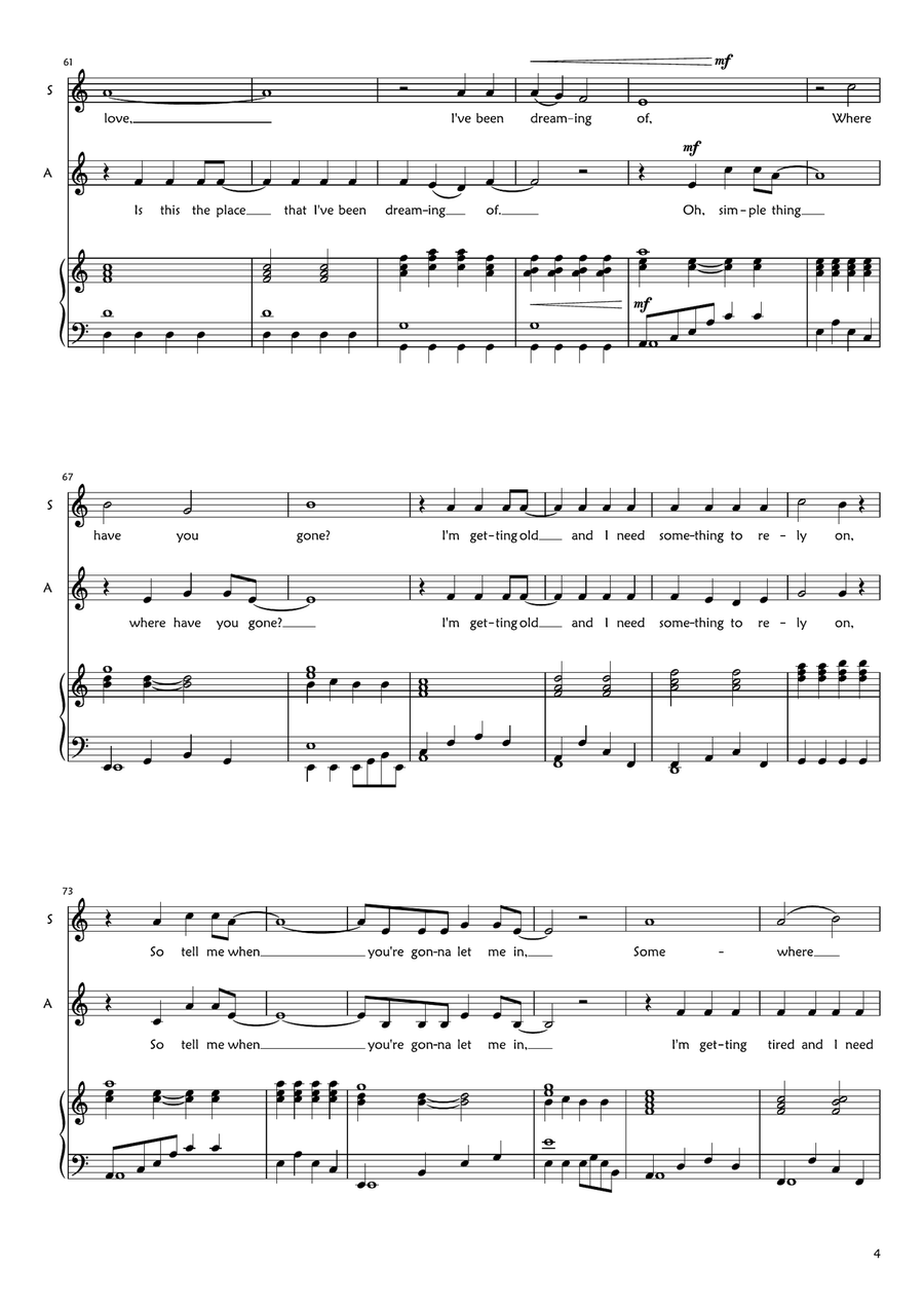 Somewhere Only We Know SA scores gallery preview page 4