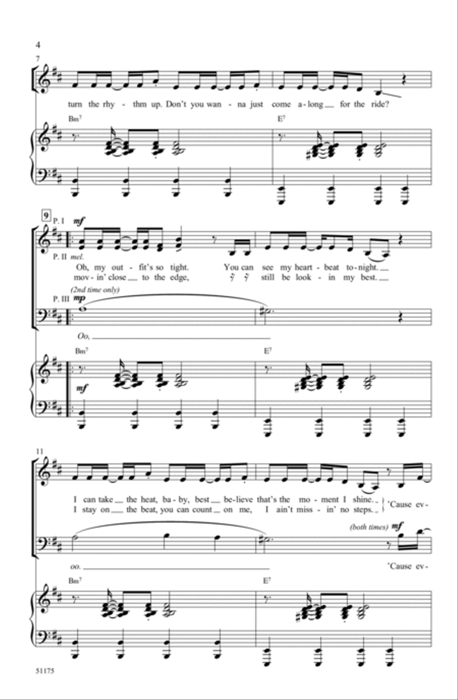 Dance the Night Choir scores gallery preview page 2