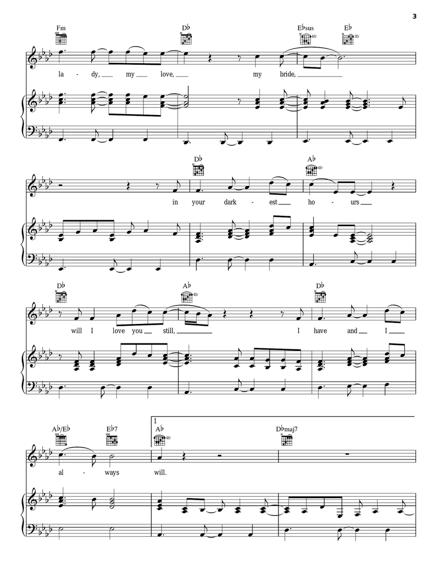 I Have And Always Will Piano, Vocal, Guitar scores gallery preview page 3