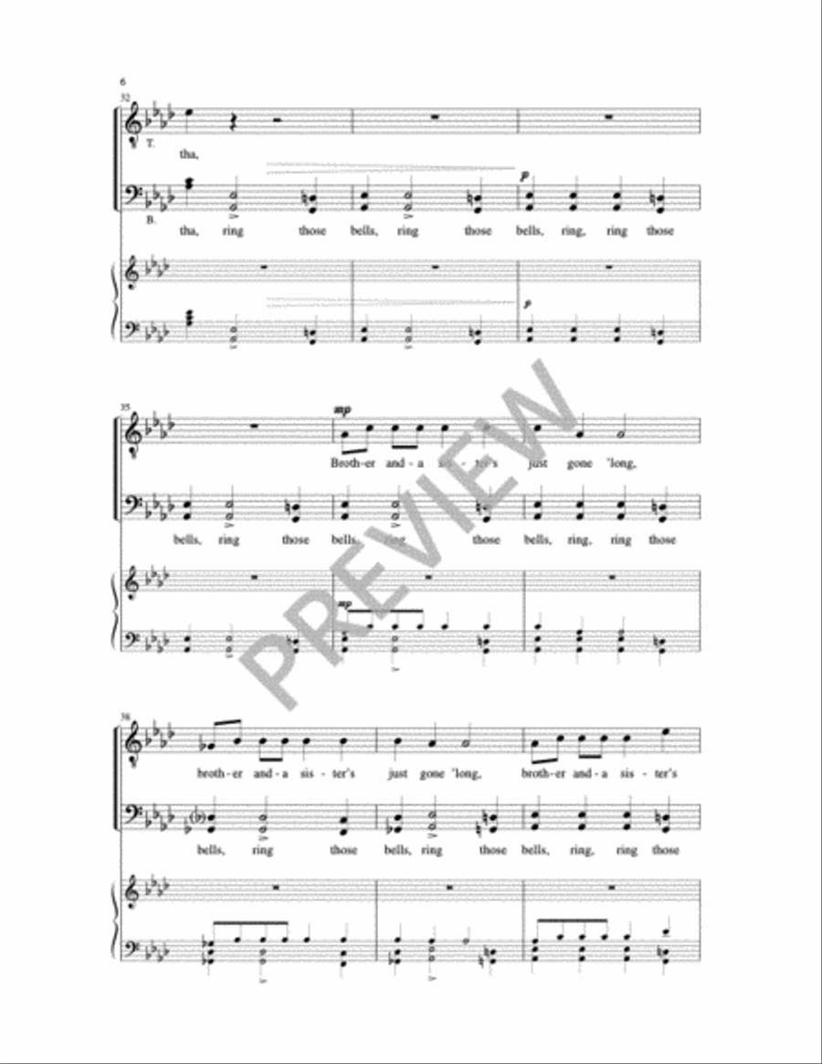 Mary And-A Martha SSAATTBB scores gallery preview page 12