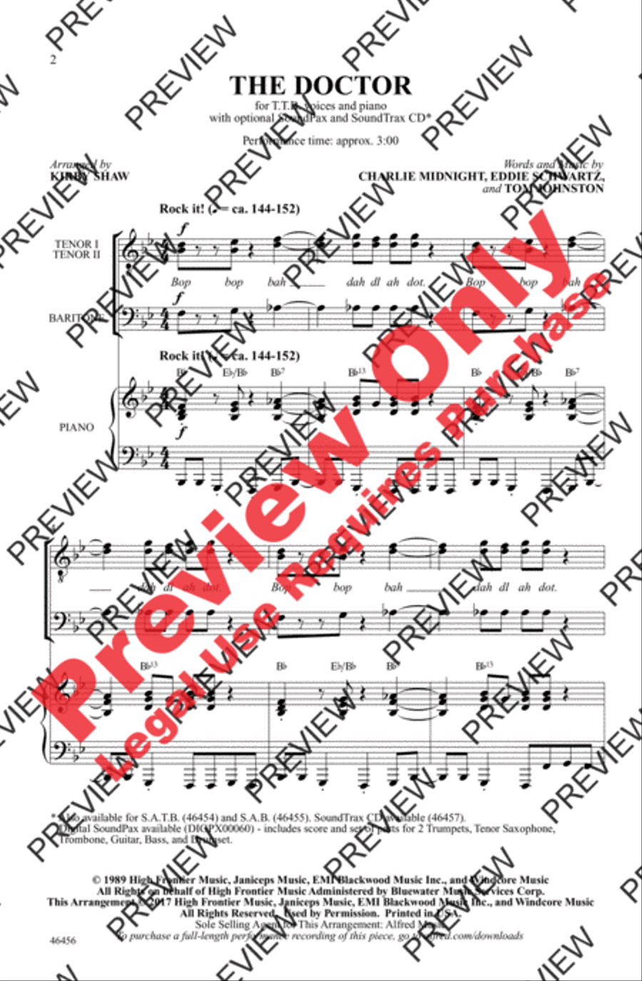 The Doctor Men's Choir scores gallery preview page 2