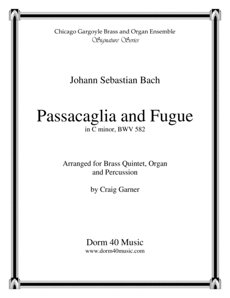 Passacaglia and Fugue in C minor image number null