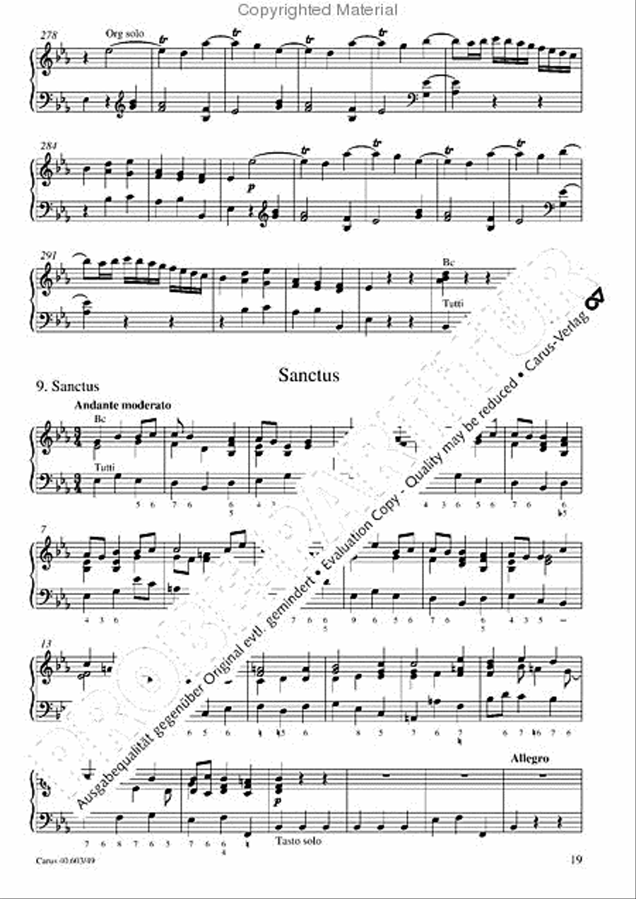Grosse Orgelsolomesse in Es Voice scores gallery preview page 20
