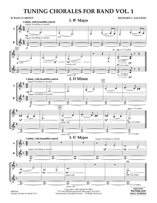 Tuning Chorales for Band - Bb Bass Clarinet