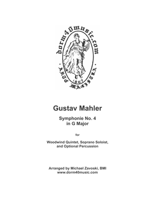 Symphonie No. 4 in G Major for Woodwind Quintet