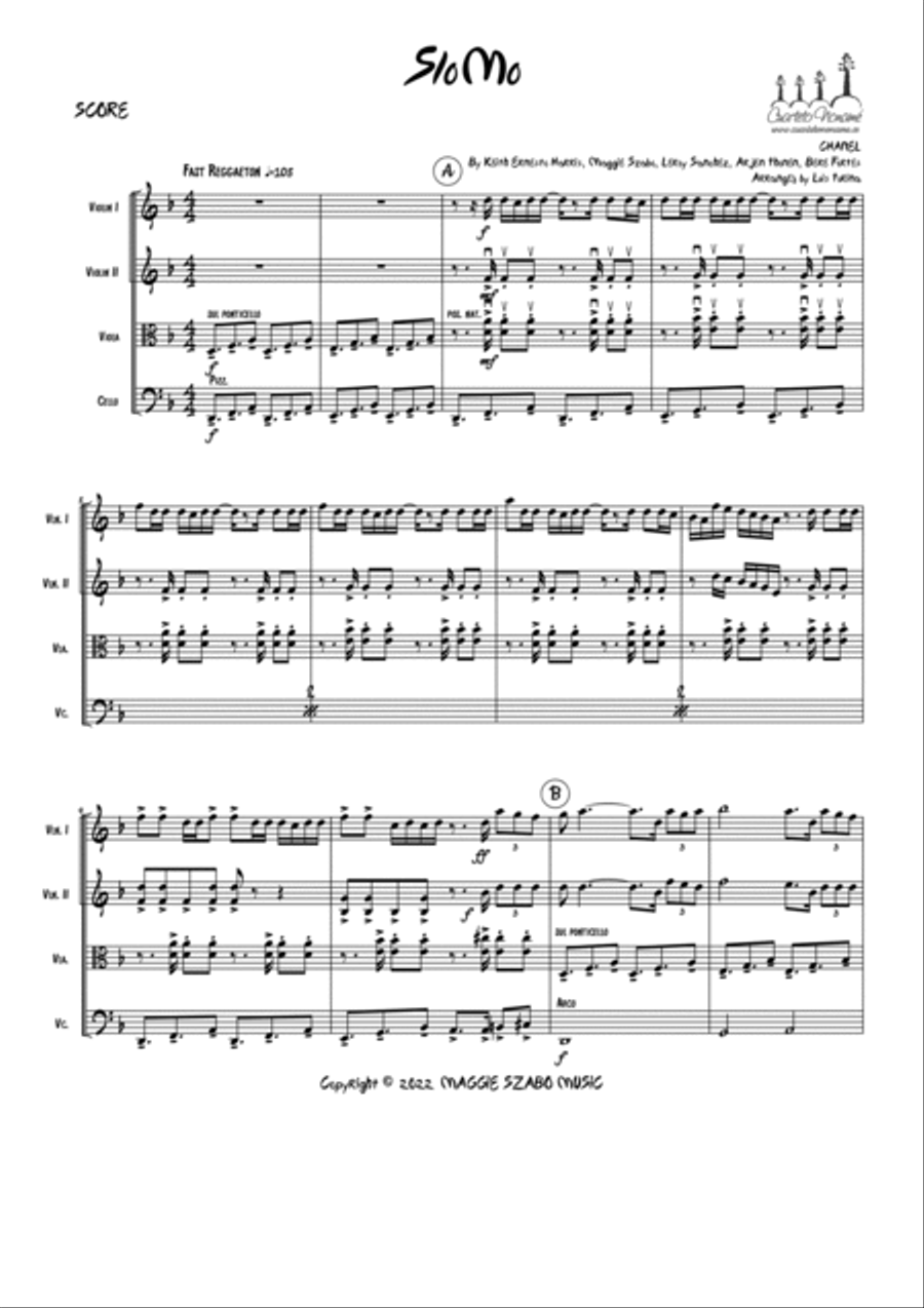 Slomo String Quartet scores gallery preview page 2