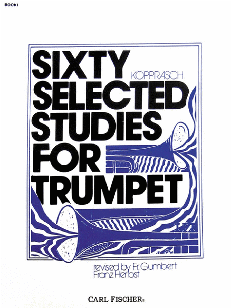 Sixty Selected Studies for Trumpet, Book I B-Flat Trumpet scores gallery preview page 1