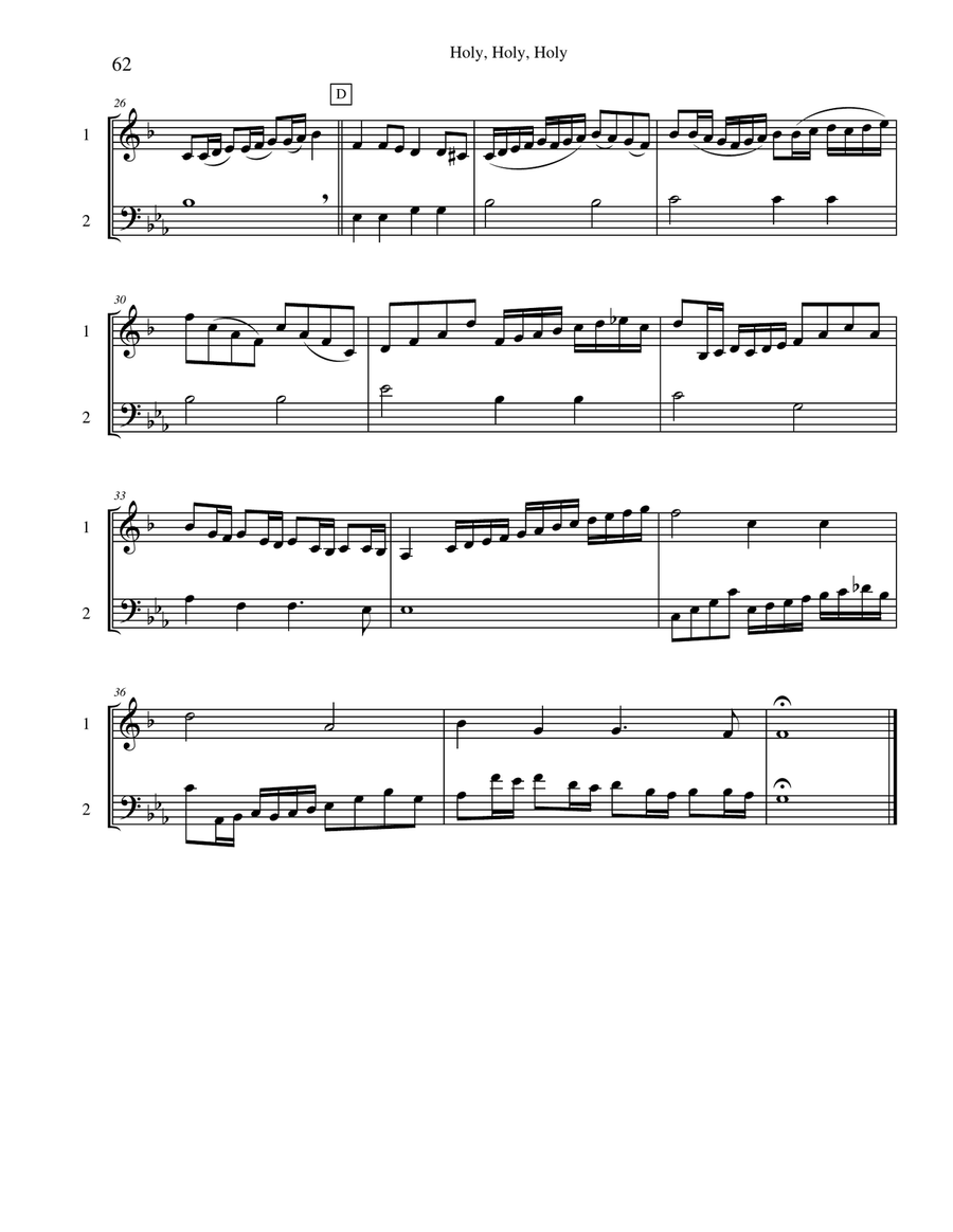 Ten Selected Hymns for the Performing Duet, Vol. 4 - trumpet and trombone (euphonium) Brass Duet scores gallery preview page 2