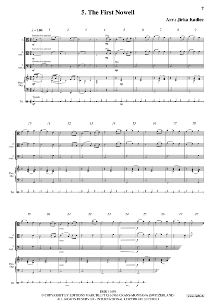 12 Easy Christmas Songs String Duet scores gallery preview page 7