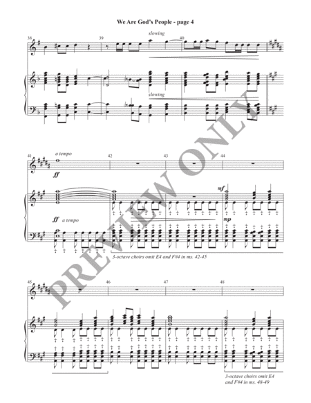 We Are God's People Handbell Part (Print) image number null