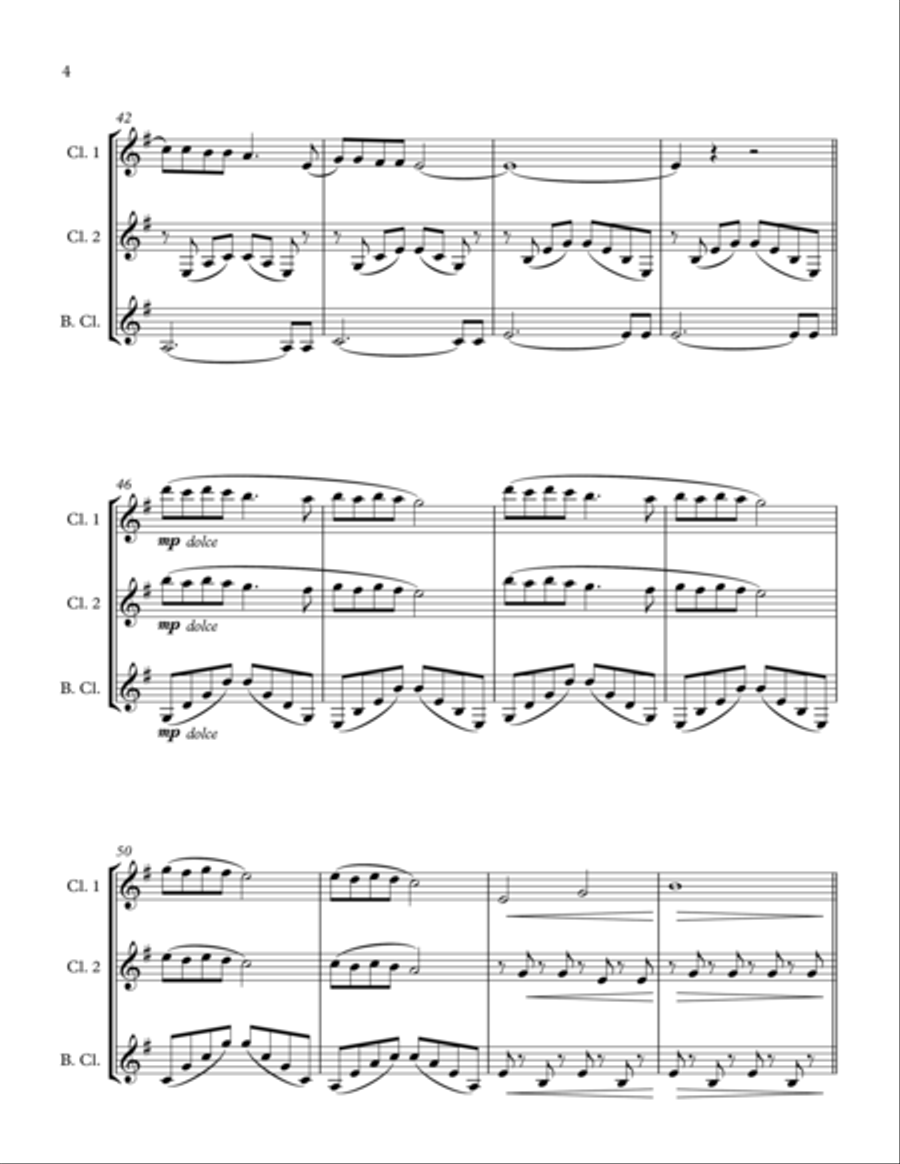 Walking In The Air Walking In The Air Woodwind Trio scores gallery preview page 5