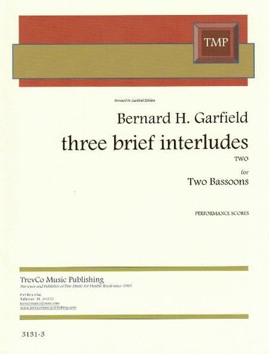 3 brief interludes two