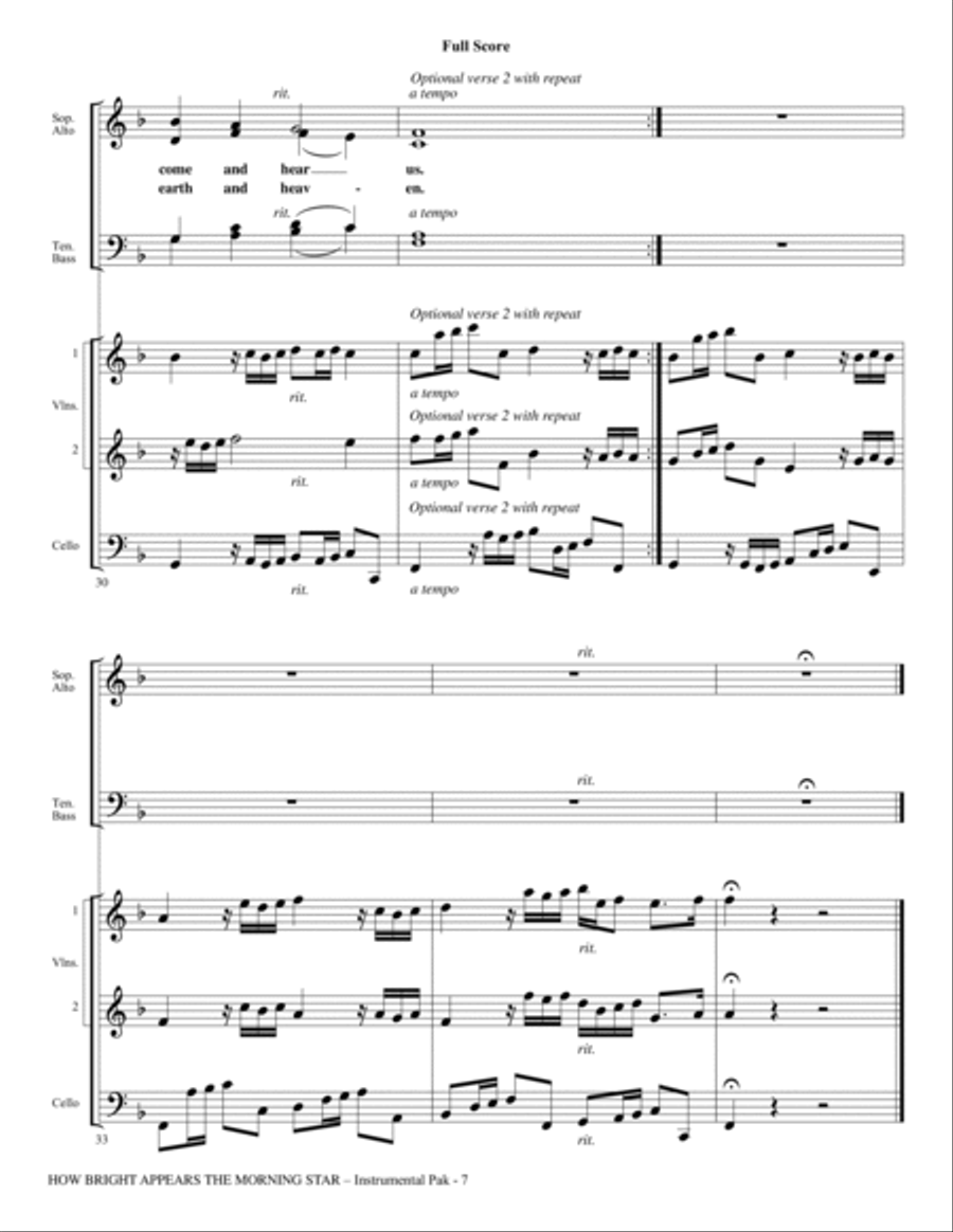 How Bright Appears the Morning Star (arr. John Leavitt) - Full Score Choir scores gallery preview page 6