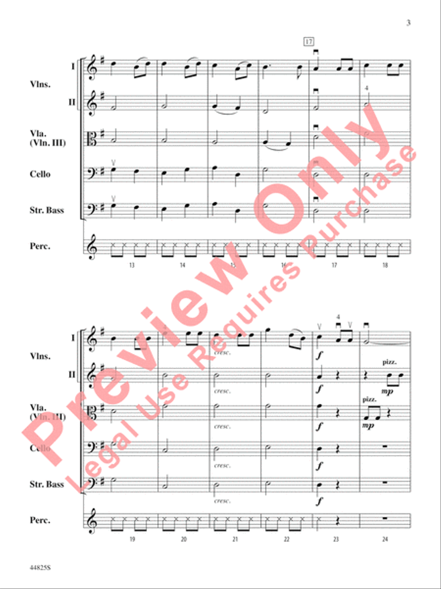 Glorious Sight String Orchestra scores gallery preview page 4