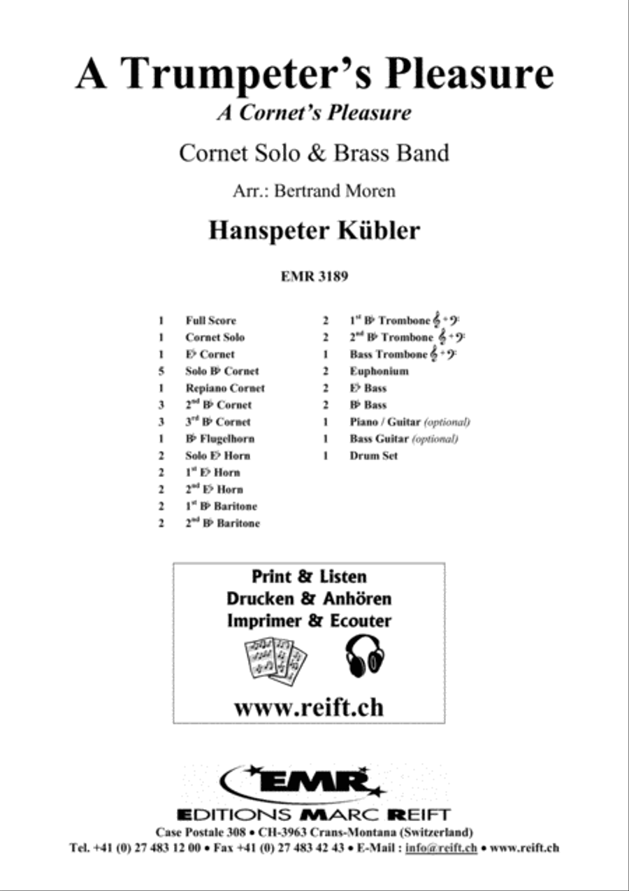 A Trumpeter's Pleasure A Trumpeter's Pleasure Brass Band scores gallery preview page 2