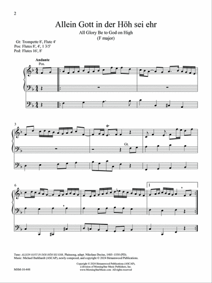 Ten Hymn Introductions, Set 3 Organ Solo scores gallery preview page 4