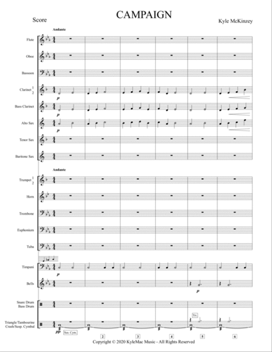 Campaign - S.R. Level 2 Concert Band scores gallery preview page 2