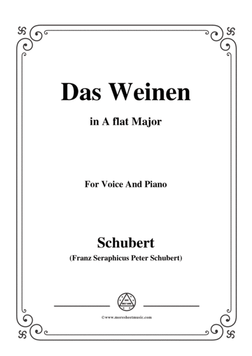 Schubert-Das Weinen,Op.106 No.2,in D Major,for Voice&Piano image number null