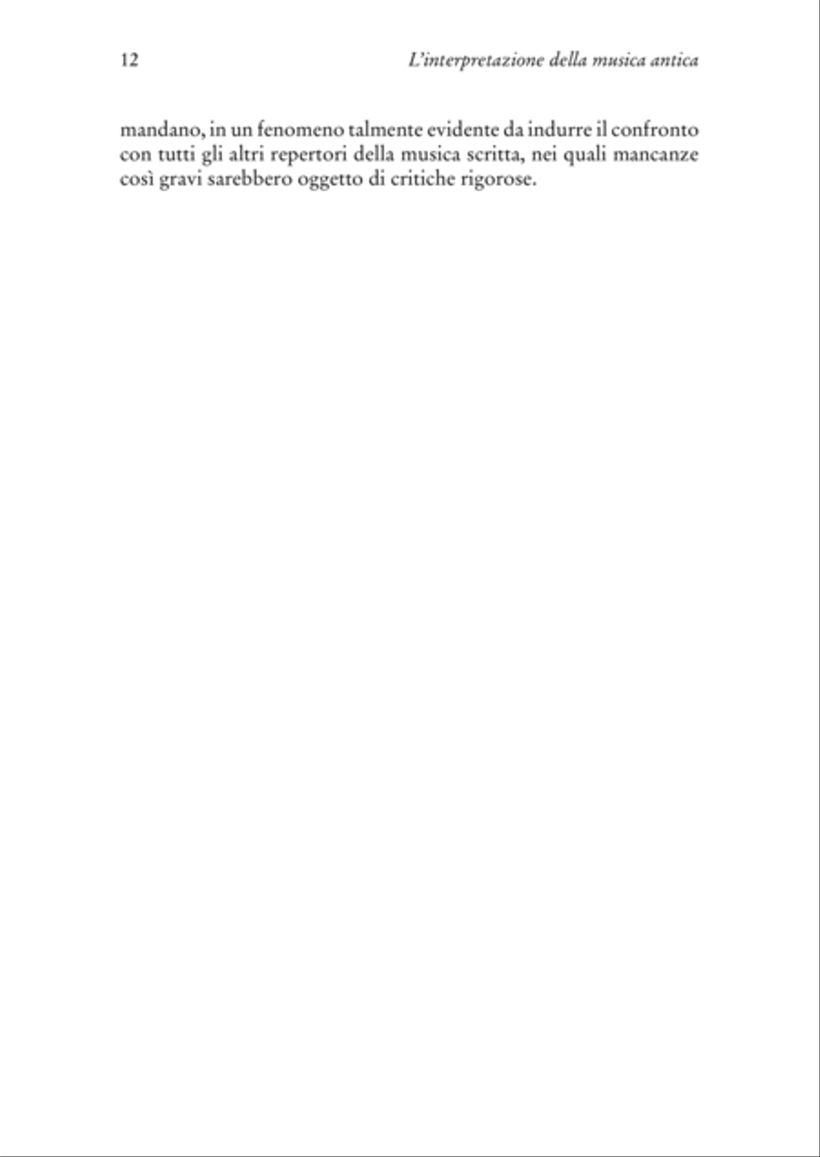 L’interpretazione della musica antica. Pratica e teoria dal Medioevo all’invenzione del melodramma [+ file audio mp3] School and Community scores gallery preview page 10