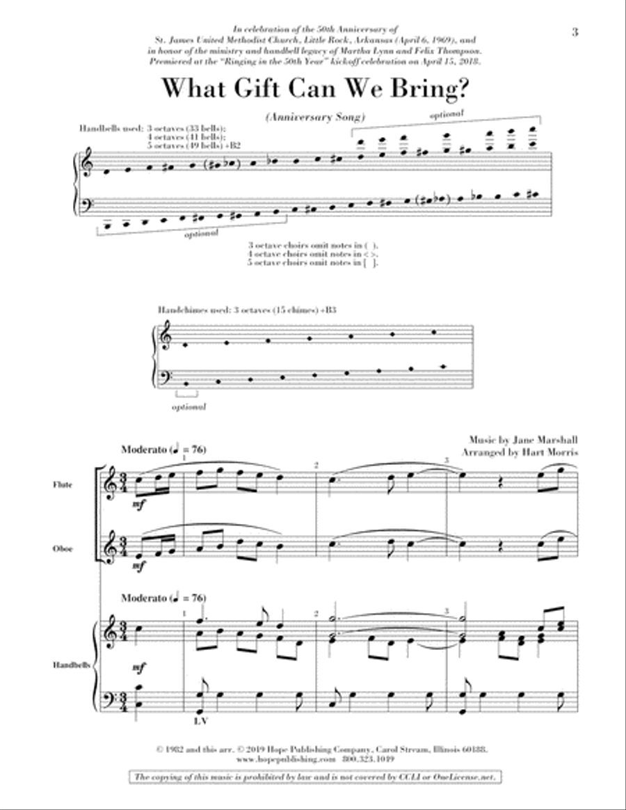 What Gift Can We Bring What Gift Can We Bring Director Score scores gallery preview page 3