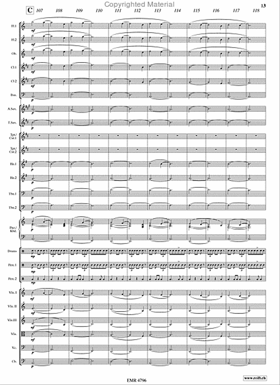 The Last Of The Mohicans Orchestra scores gallery preview page 13