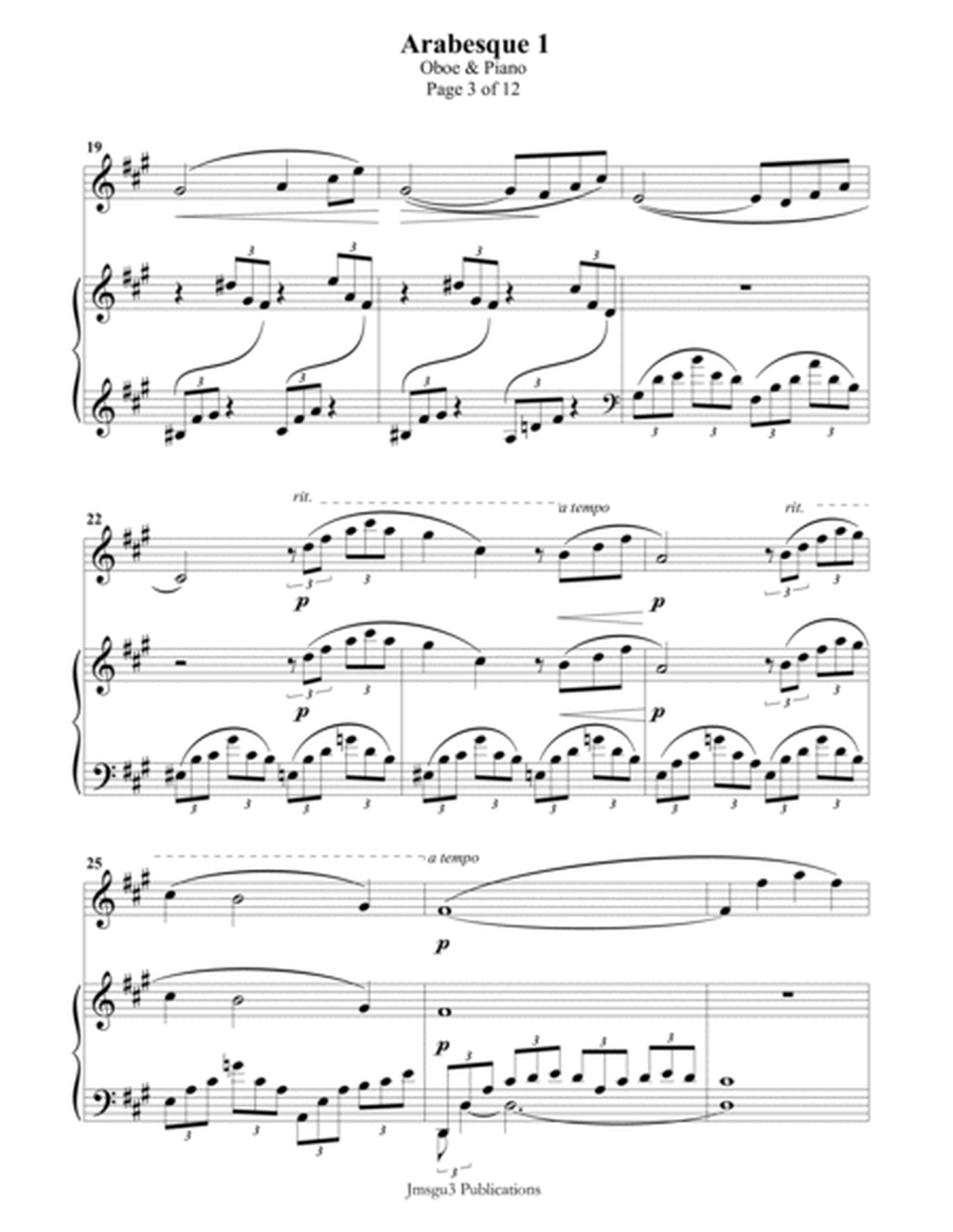 Debussy: Arabesque 1 for Oboe & Piano image number null