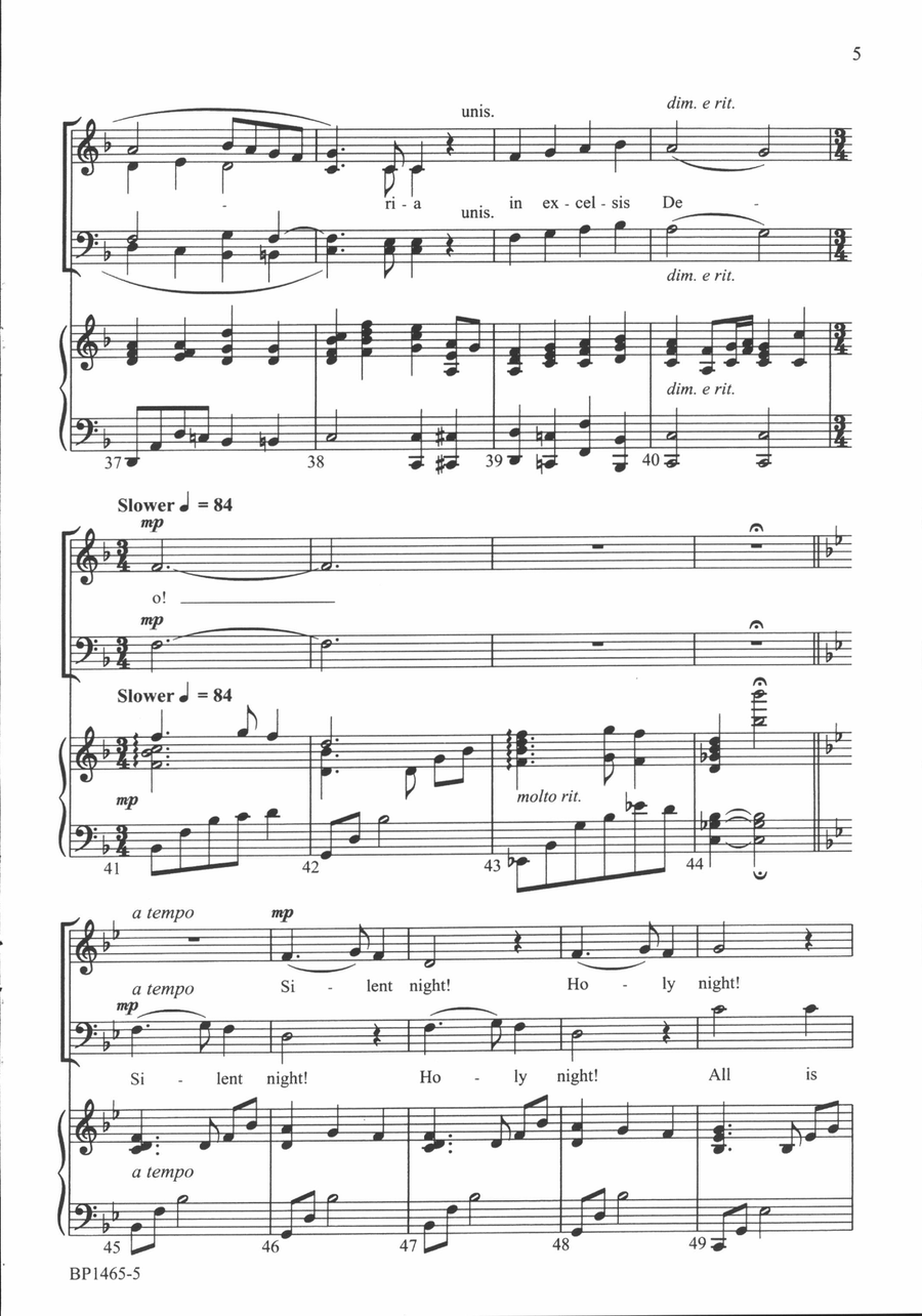 Glory of Christmas 4-Part scores gallery preview page 6