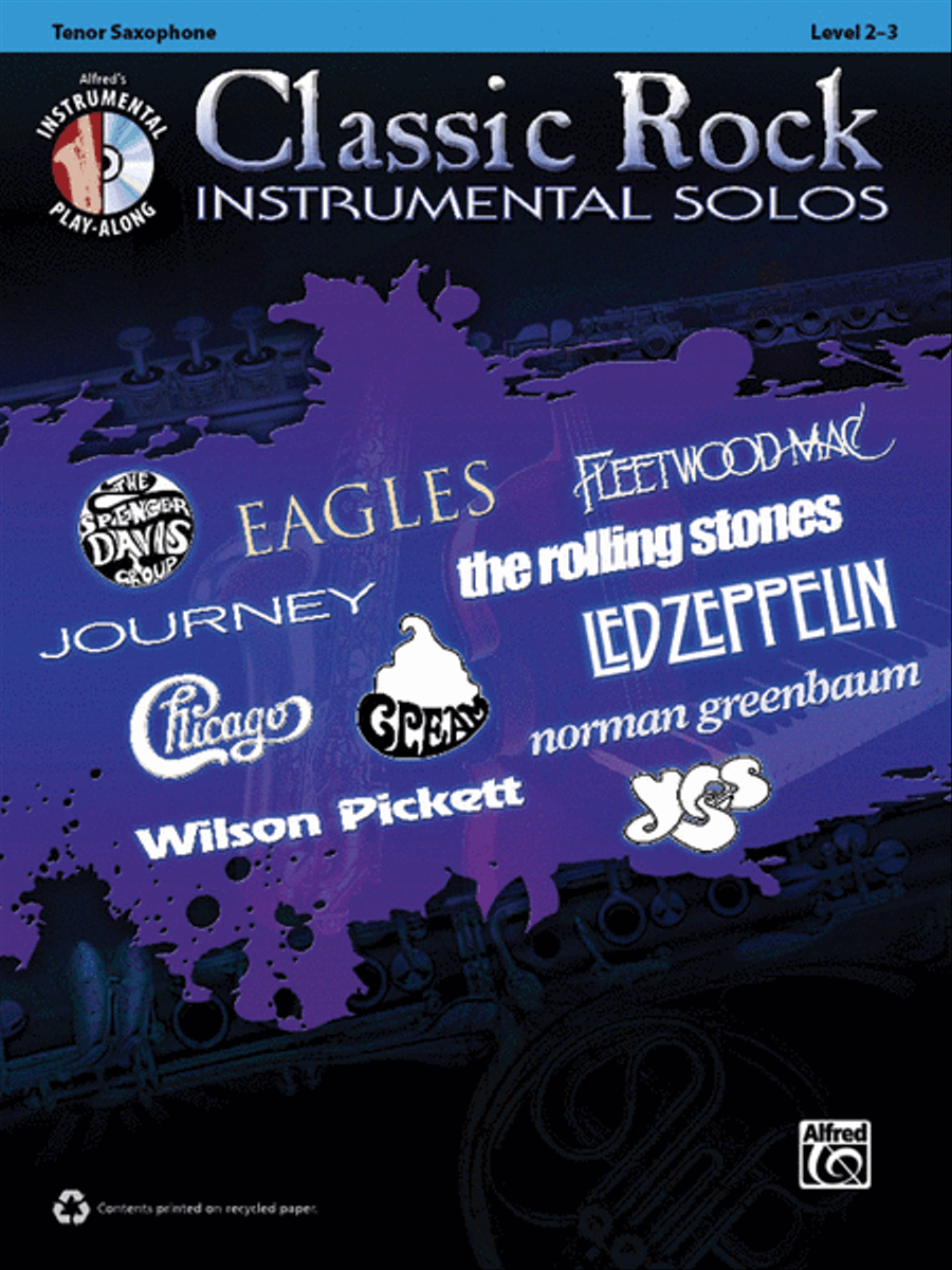 Classic Rock Instrumental Solos Tenor Saxophone scores gallery preview page 1