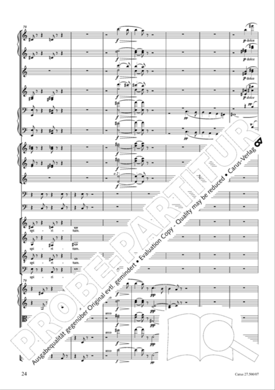 Quattro pezzi sacri Orchestra scores gallery preview page 25