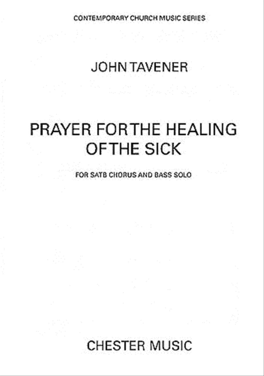 John Tavener: Prayer For The Healing Of The Sick 4-Part scores gallery preview page 1