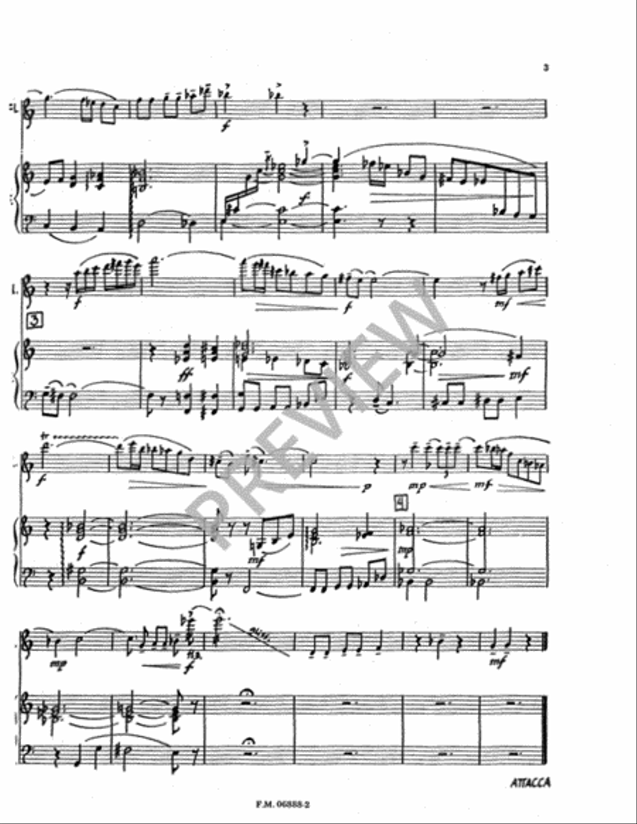 Water Under Snow Is Weary (Full Score and Instrumental Parts)) String Orchestra scores gallery preview page 4