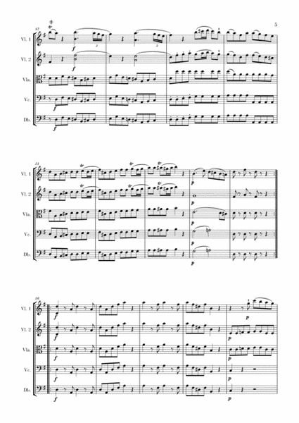 Eine Kleine Nachtmusik for String Quintet image number null