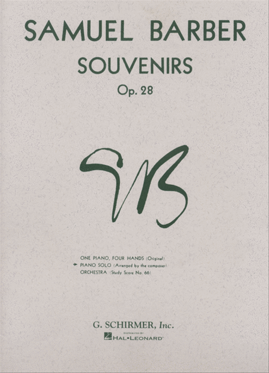 Souvenirs Souvenirs Piano Solo scores gallery preview page 1