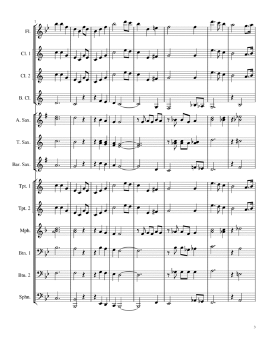 Star Spangled Banner Star Spangled Banner Marching Band scores gallery preview page 3