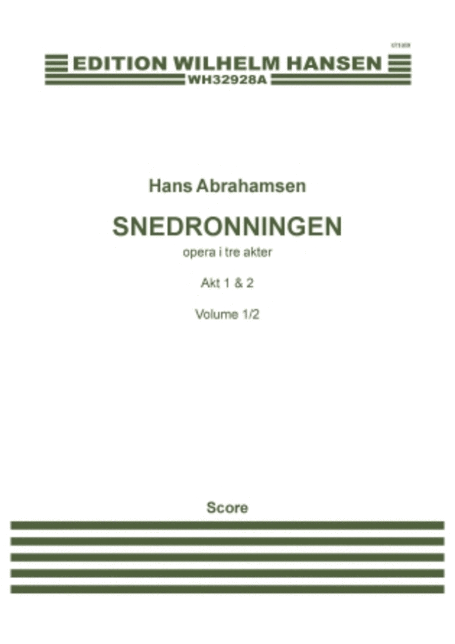 Snedronningen/The Snow Queen (Danish Version) Score scores gallery preview page 1