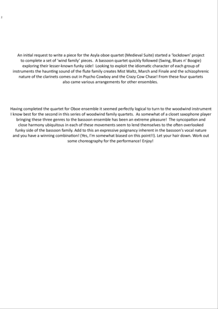Swing, Blues and Boogie Bassoon scores gallery preview page 2