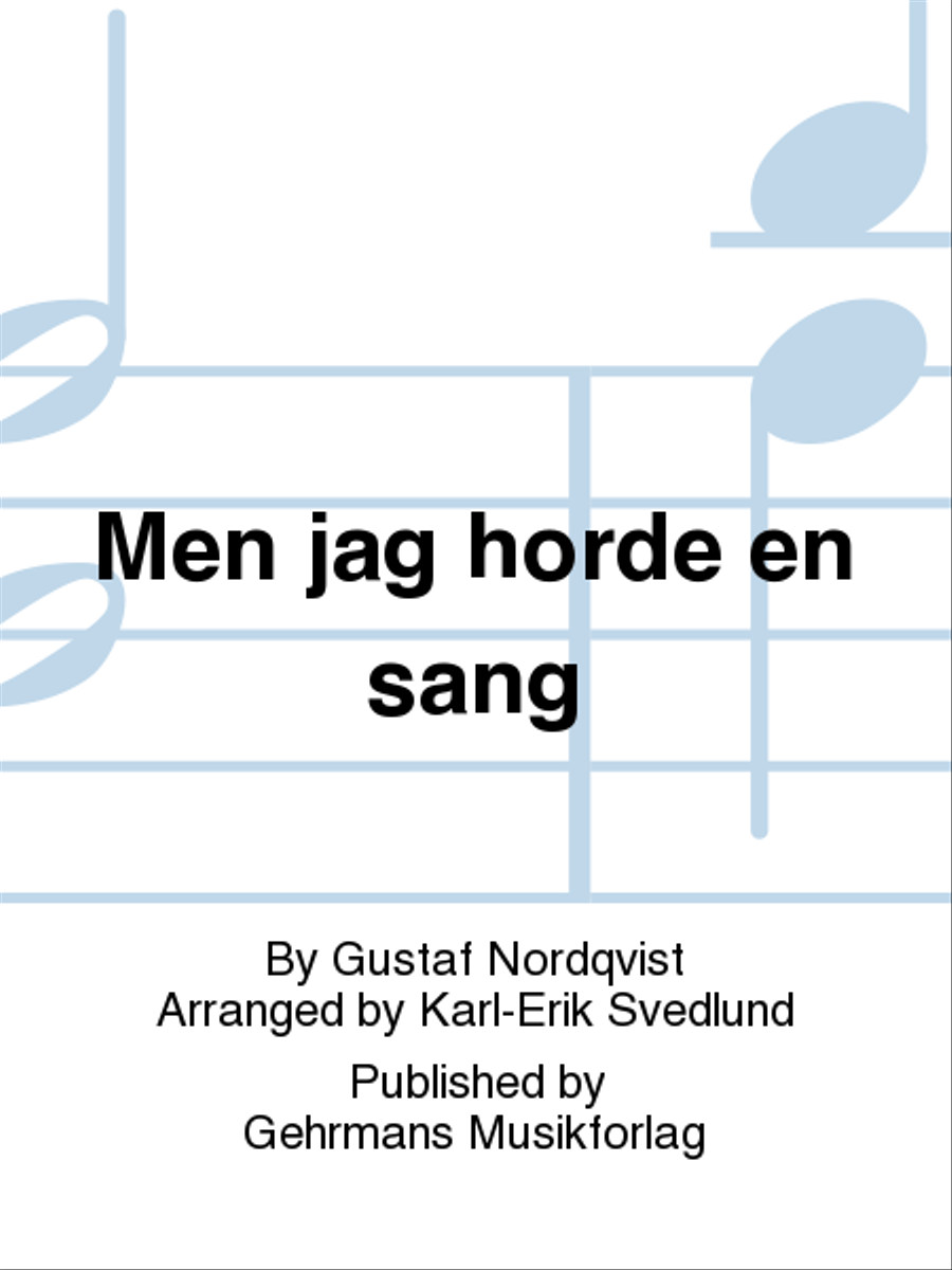 Men jag horde en sang TTBB scores gallery preview page 1
