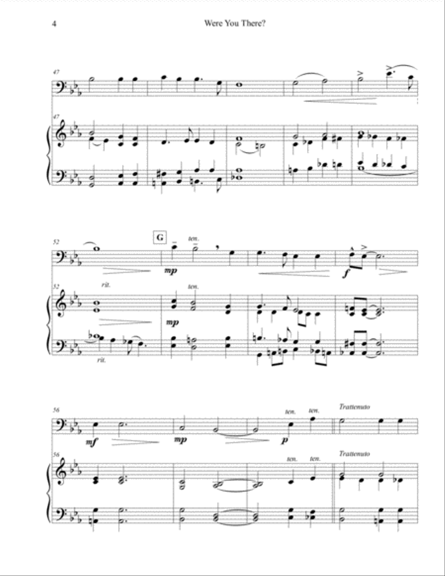 Were You There? Piano scores gallery preview page 4