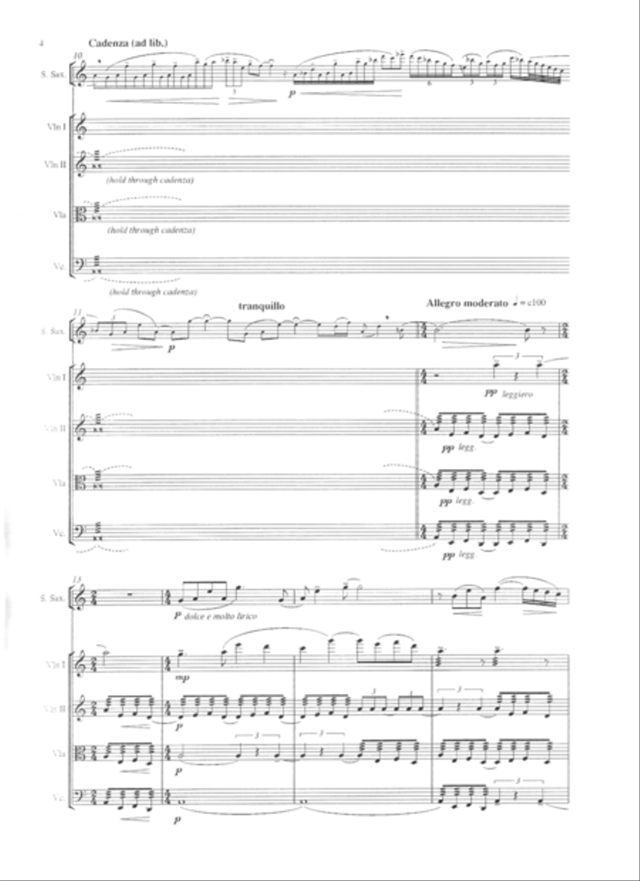 Fantasy Quintet Soprano Saxophone scores gallery preview page 3