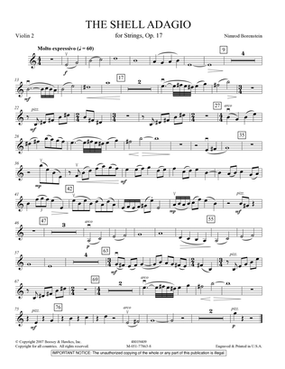 The Shell Adagio - Violin 2