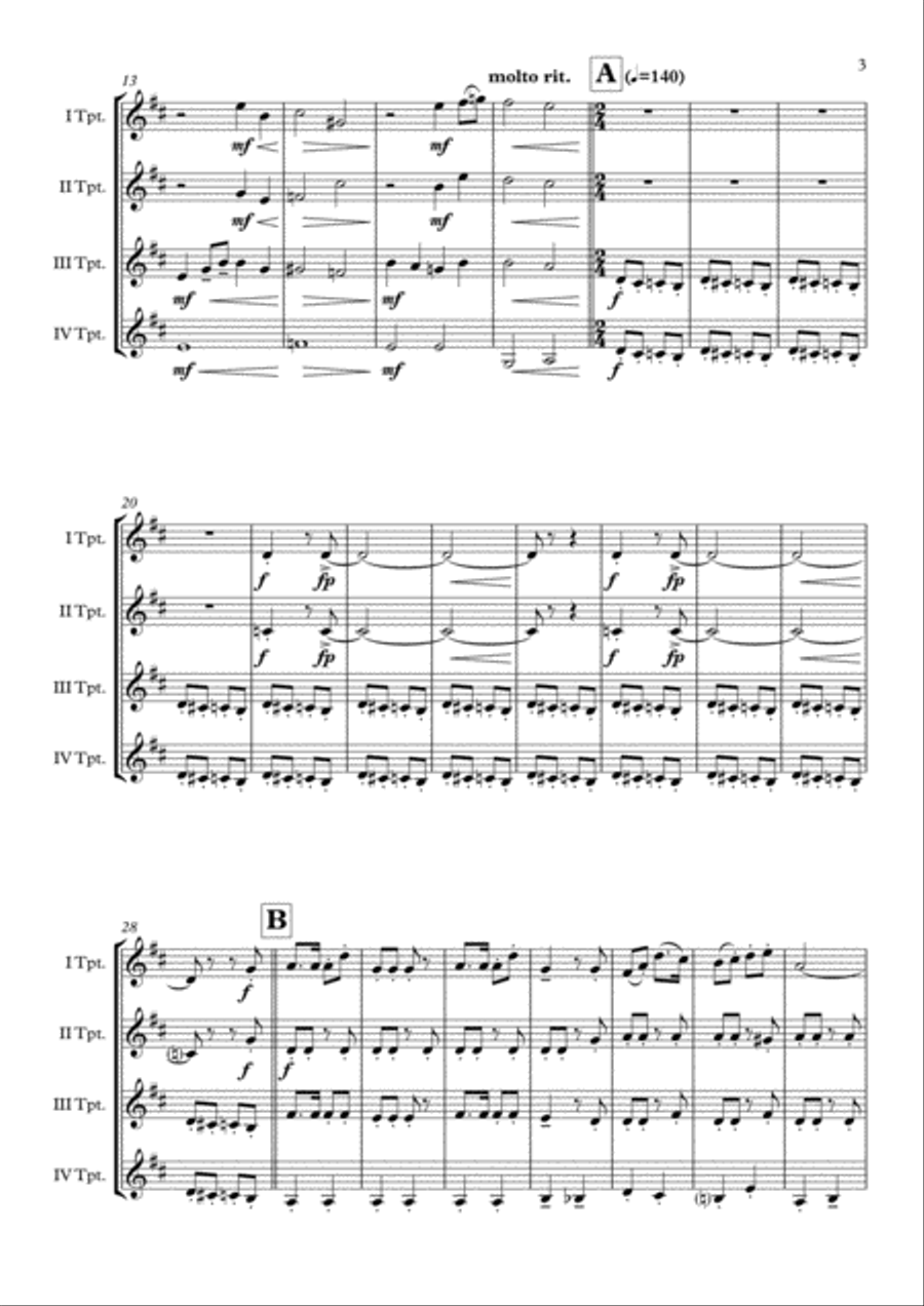 The Polar Express from Warner Bros. Pictures' THE POLAR EXPRESS Brass Quartet scores gallery preview page 4