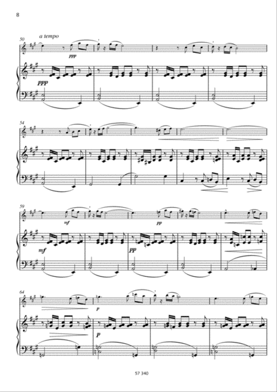 Sérénade Flute Solo scores gallery preview page 4